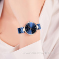 Relogio MINI FOCUS 0047L Fashion Women's Quartz Watch Stainless Steel Luxury Blue Watch 2021 Charm Ladies Watches